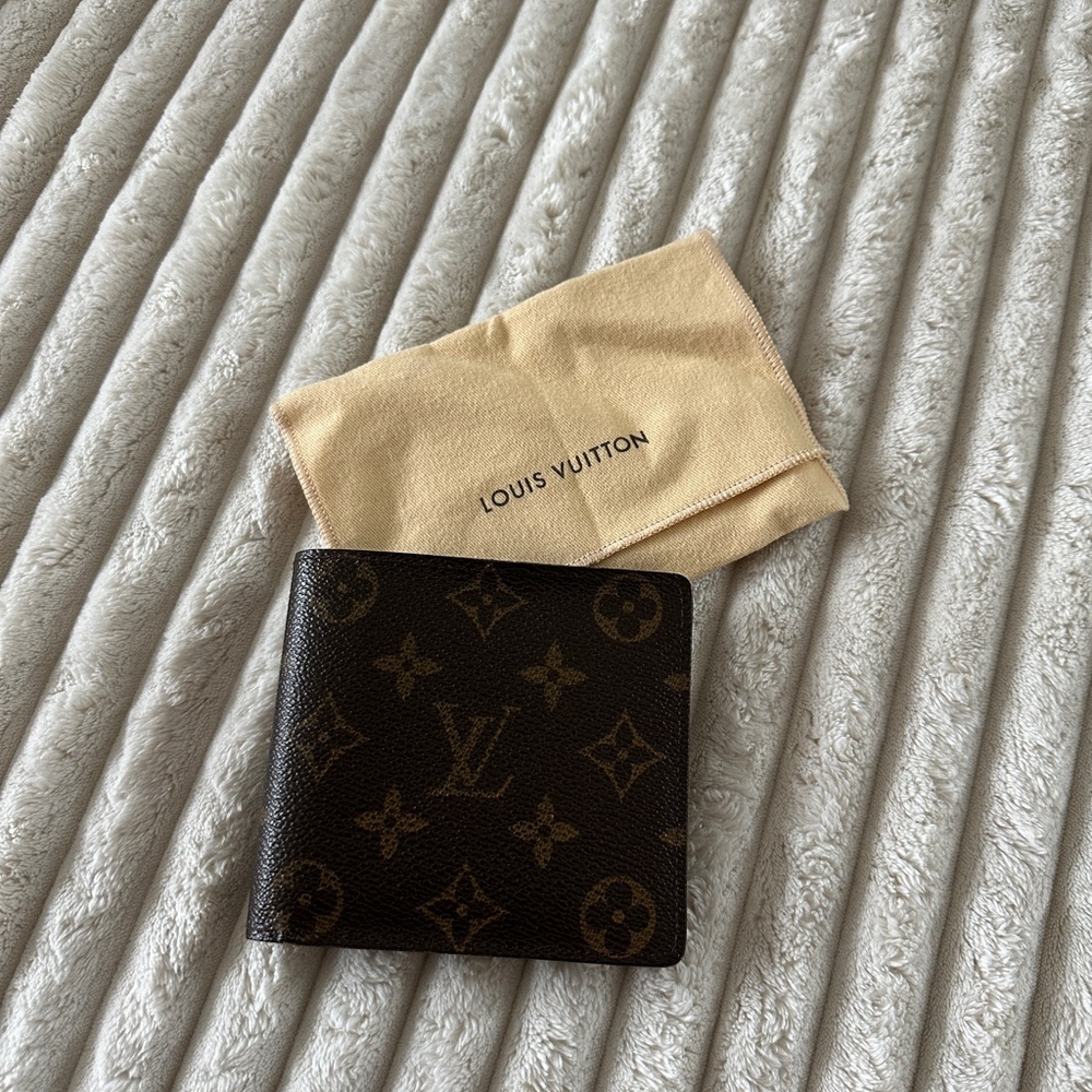 Louis Vuitton Black and Brown Designer Wallet